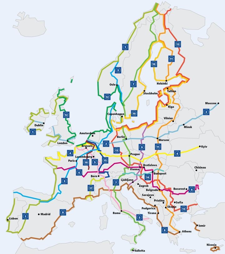 Ready made cycle routes in Europe for al...